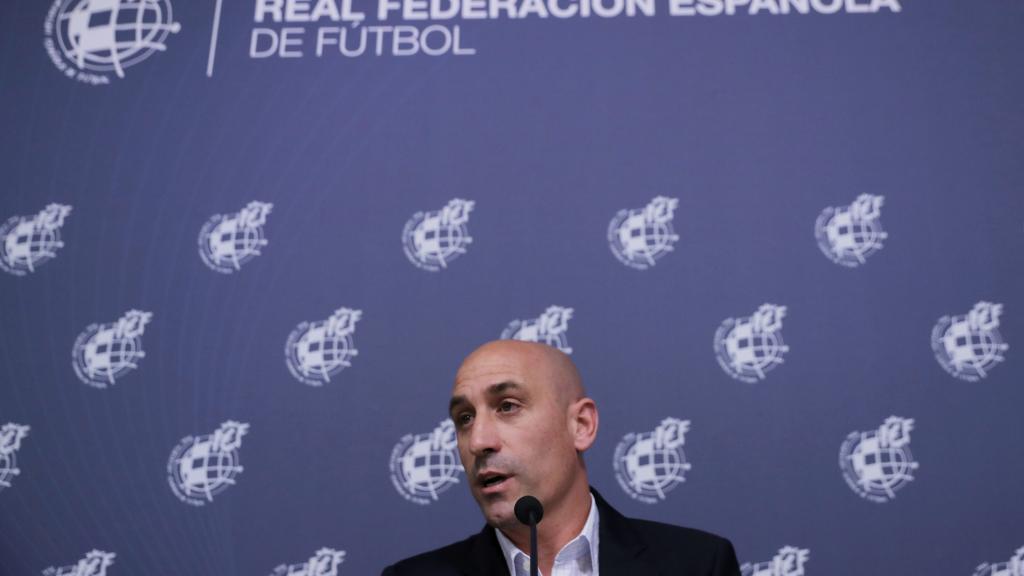 Luis Rubiales, en rueda de prensa