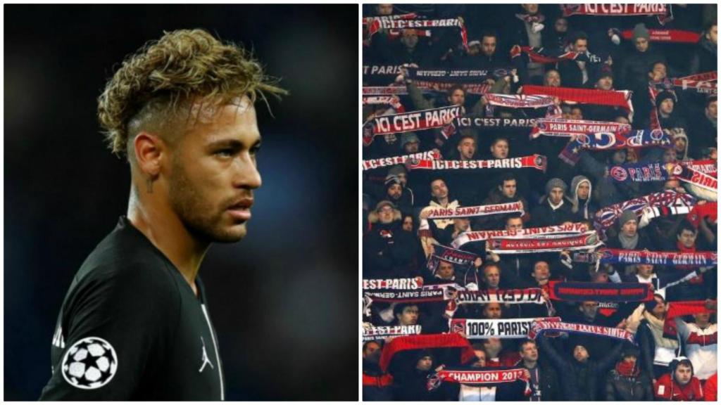Neymar y los ultras del PSG.