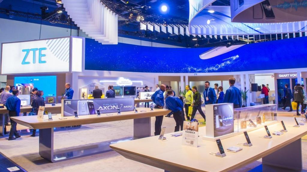 Stand de ZTE en el CES.
