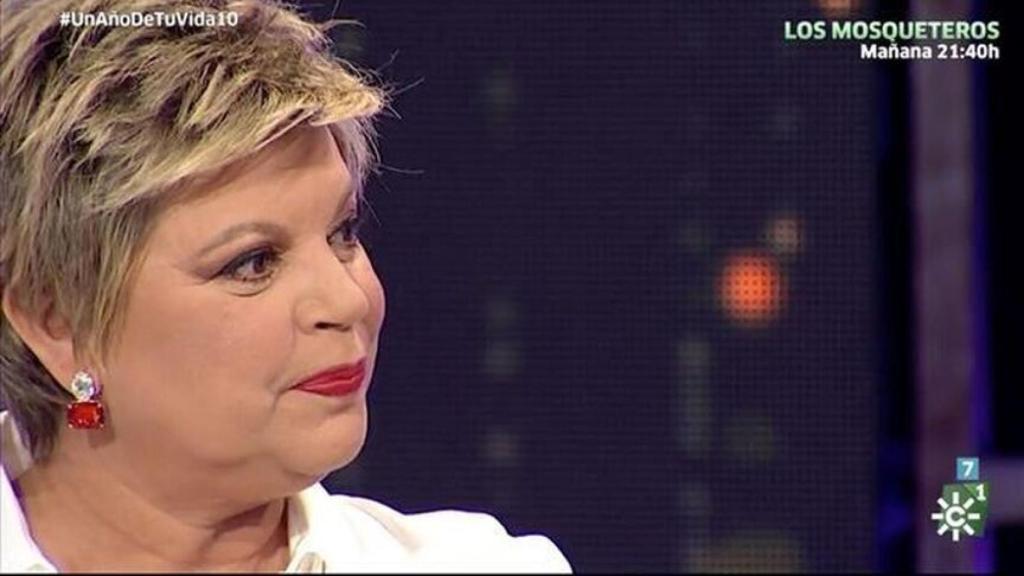 Terelu Campos en el programa de Canal Sur 'Un año de tu vida'.