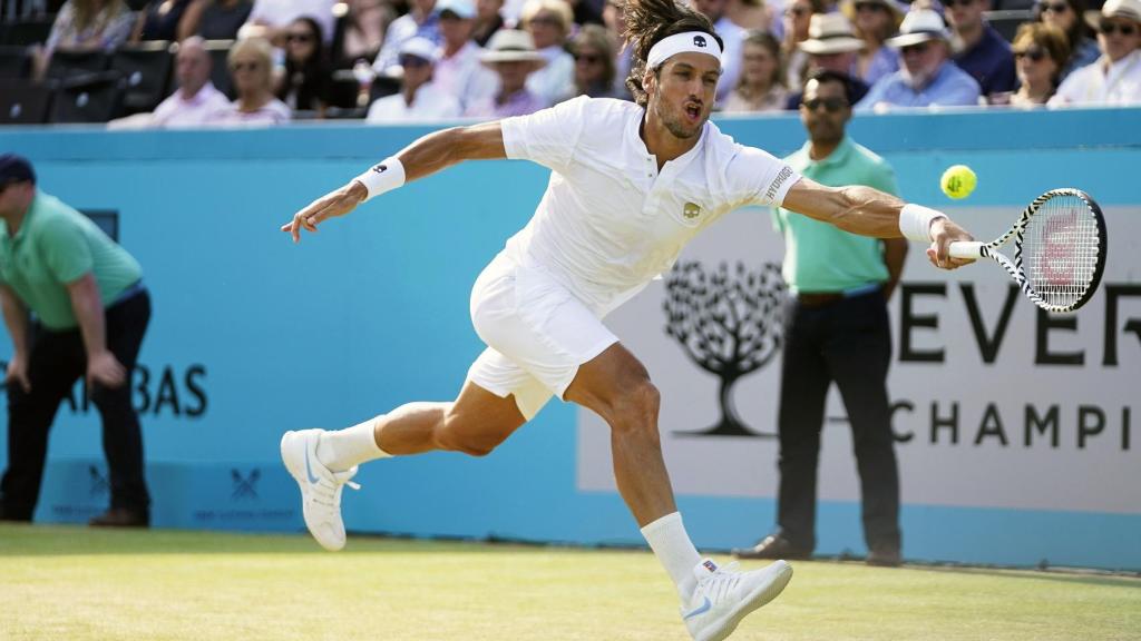Feliciano López en el torneo de Queens
