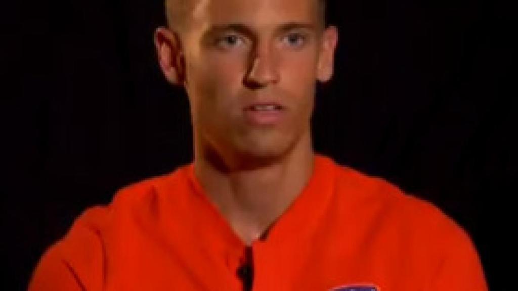 Marcos Llorente en la entrevista con el Atlético