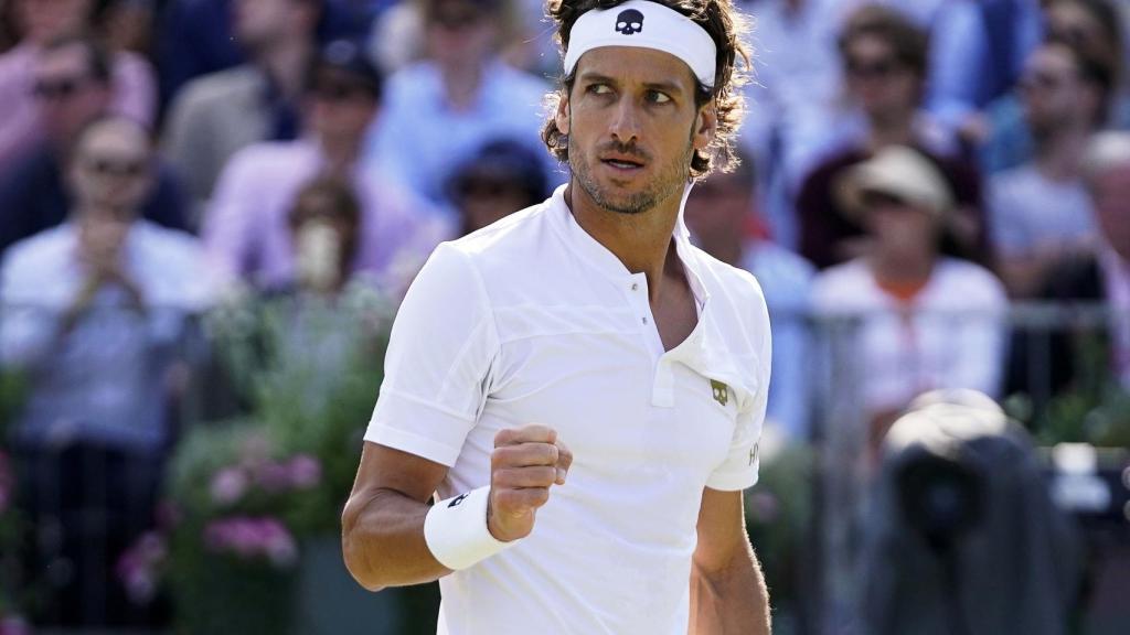 Feliciano López disputando el torneo de Queens