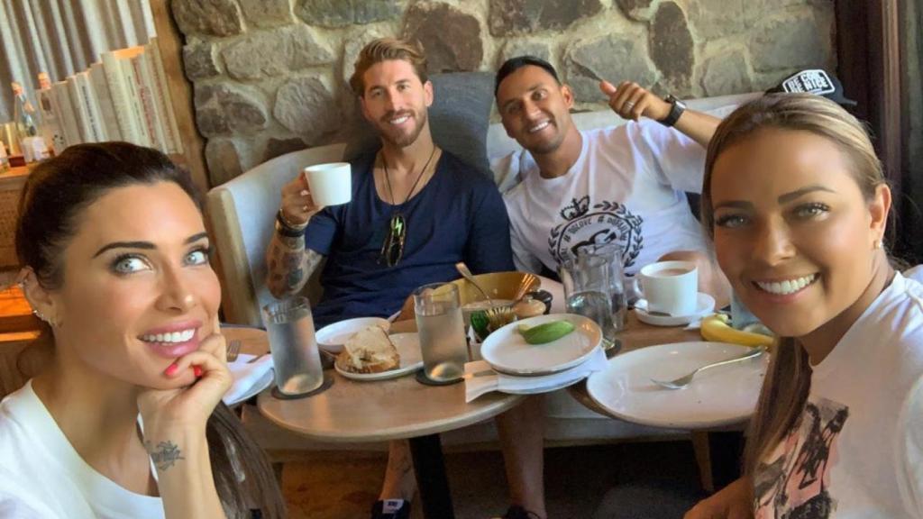 Sergio Ramos y Pilar Rubio pasan su luna de miel con Keylor Navas. Foto: Instagram (@pilarrubio_oficial)