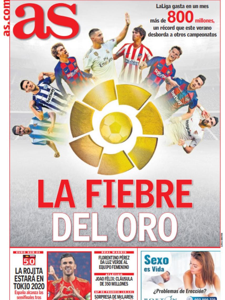 La portada del diario AS (23/06/2019)