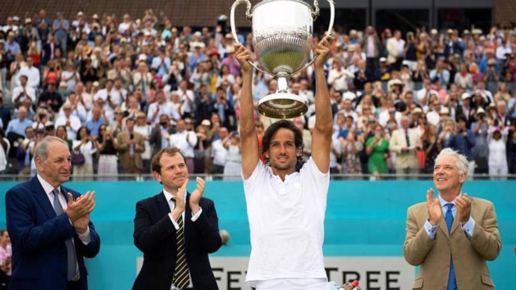 Feliciano López, tras ganar en Queen's.