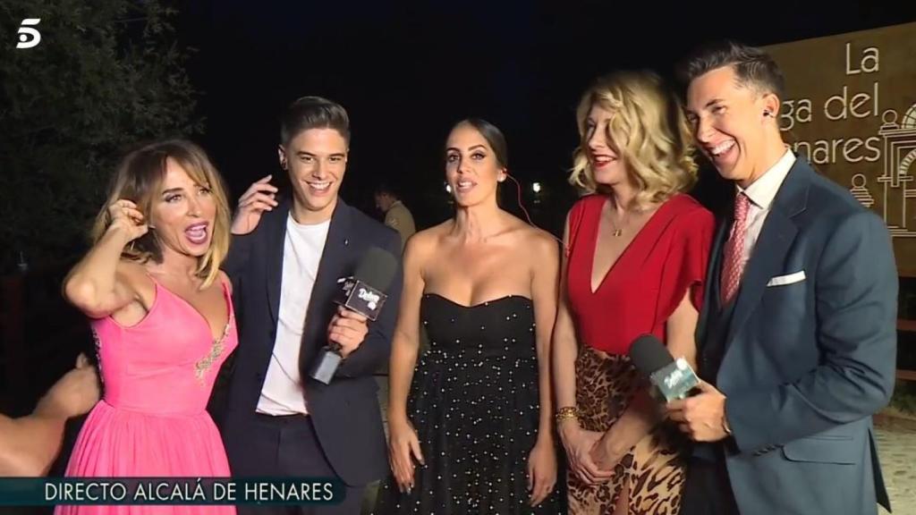 Patiño, Anabel Pantoja, Belén Ro y Antonio Rossi en uno de los directos.