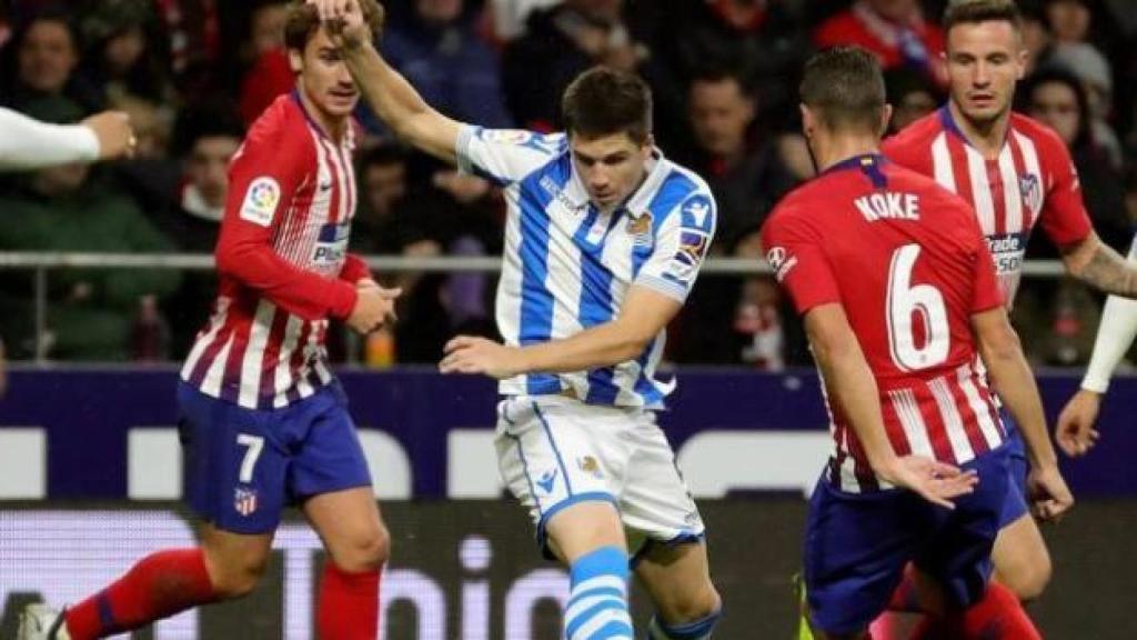Igor Zubeldia con la Real Sociedad
