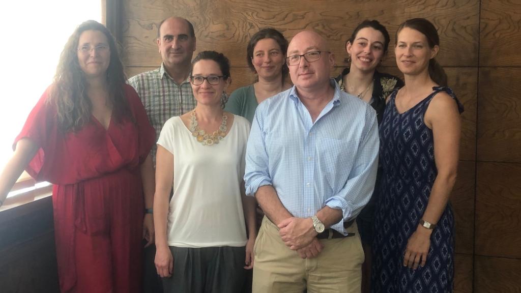 Los miembros de comité organizador del congreso, durante la rueda de prensa.