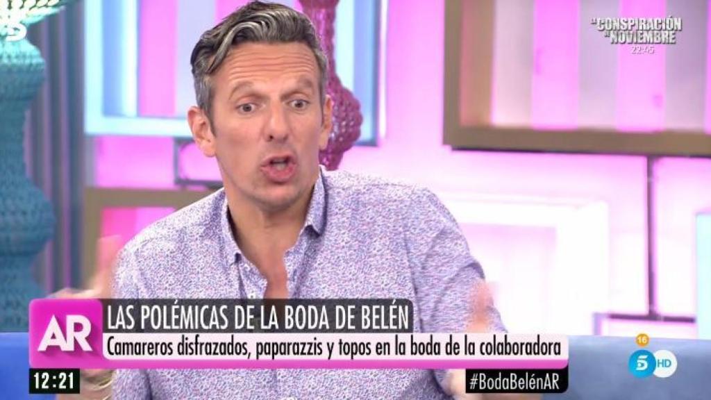 Joaquín Prat durante el programa de Telecinco.