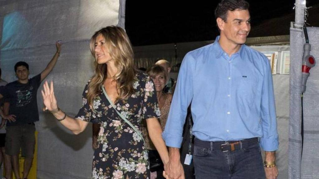 Begoña y Pedro Sánchez acudieron al FIB volando en el Falcon.