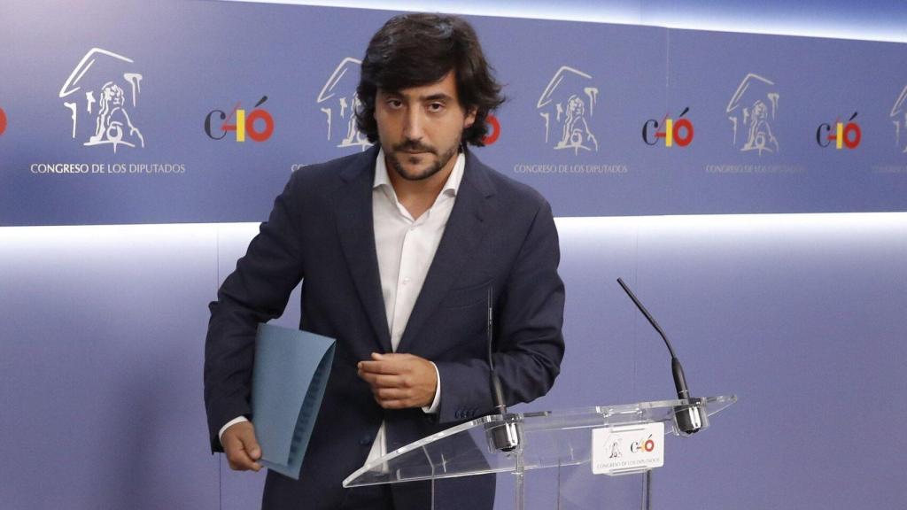 Toni Roldán este lunes en el Congreso de los Diputados.