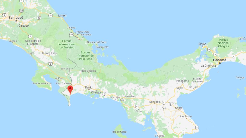 Epicentro del terremoto.