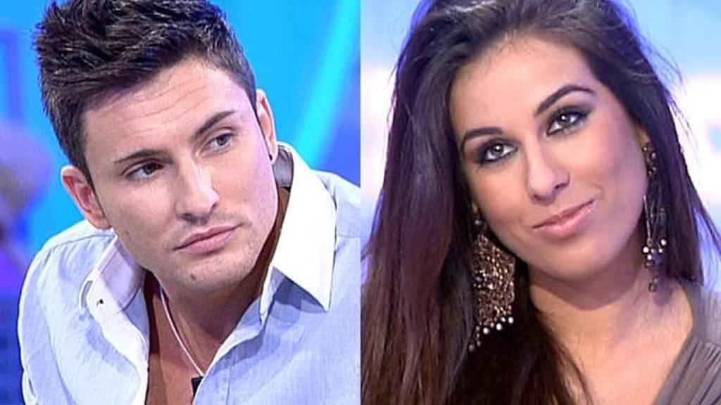 Indhira y Víctor en un combo de Telecinco.