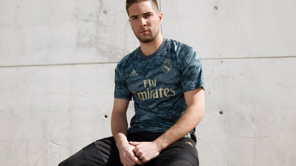 Luca Zidane en la presentación de la segunda equipación 2019/20
