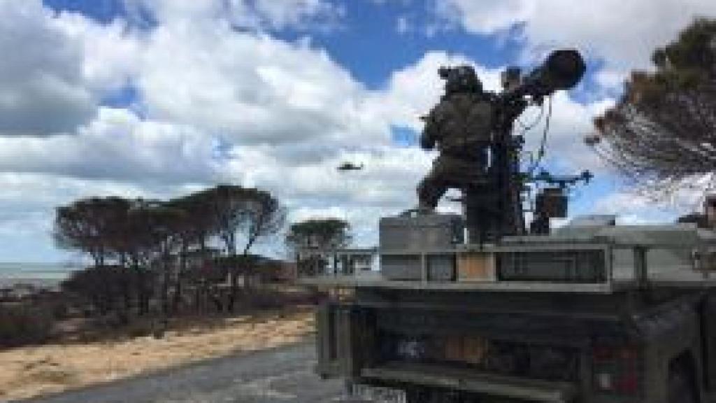 Maniobras de artillería./