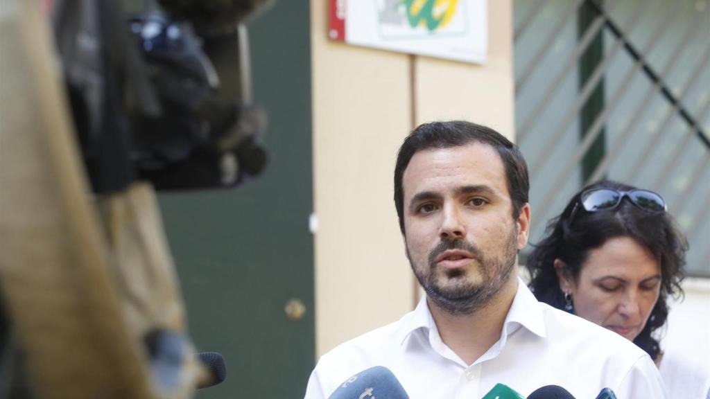 Alberto Garzón este sábado en Sevilla