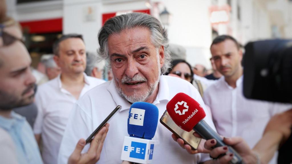 Pepu ´Hernández (PSOE) en la marcha a favor de Madrid Central.