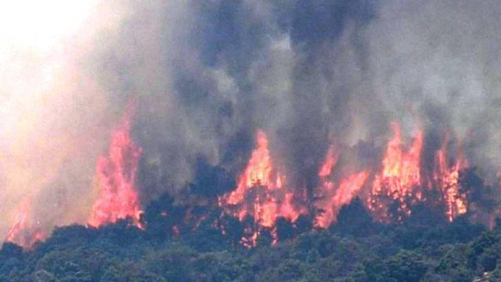 El incendio de Almorox la noche del viernes