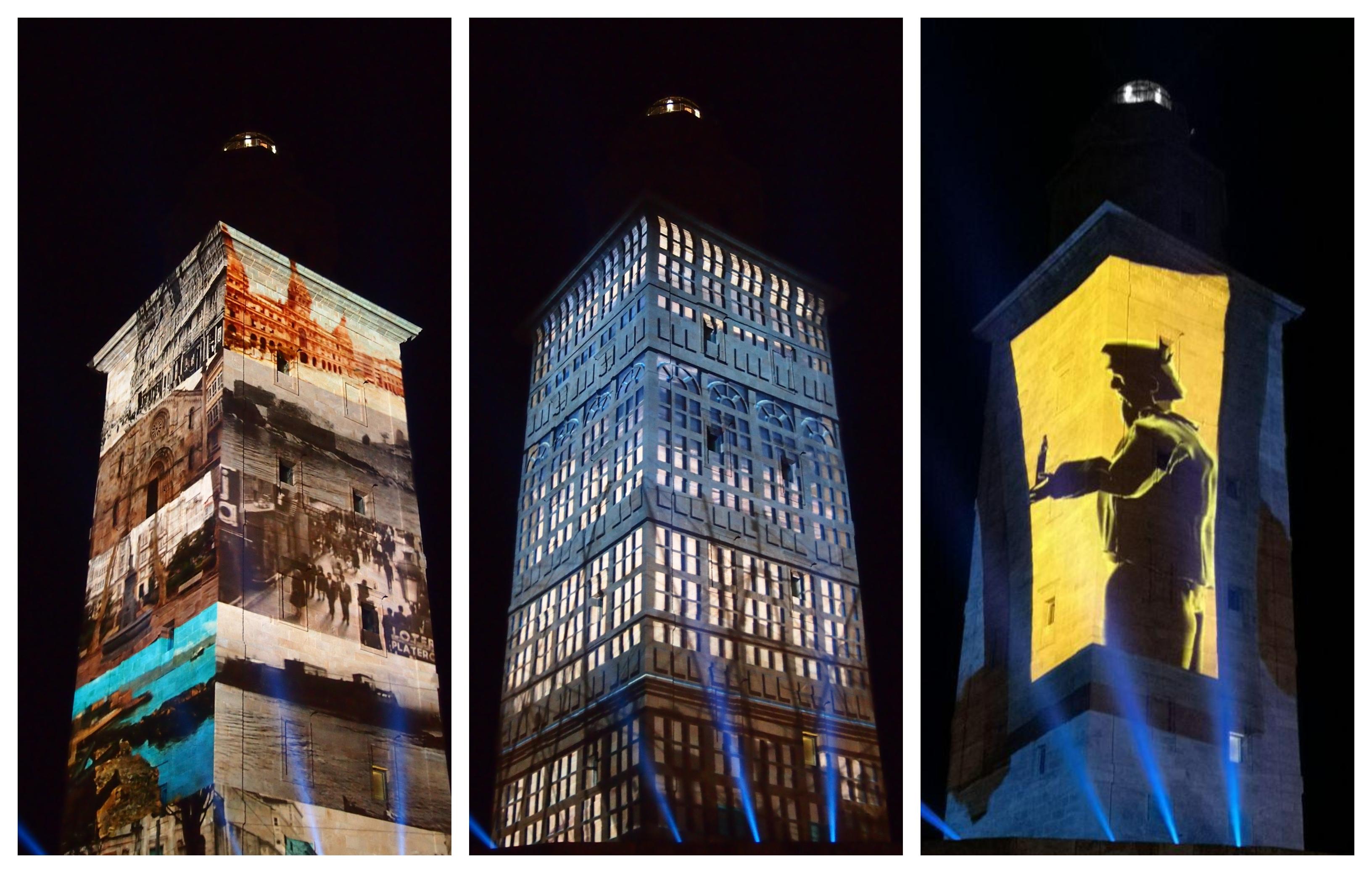 Escenas de A Coruña y homenaje a los navegantes