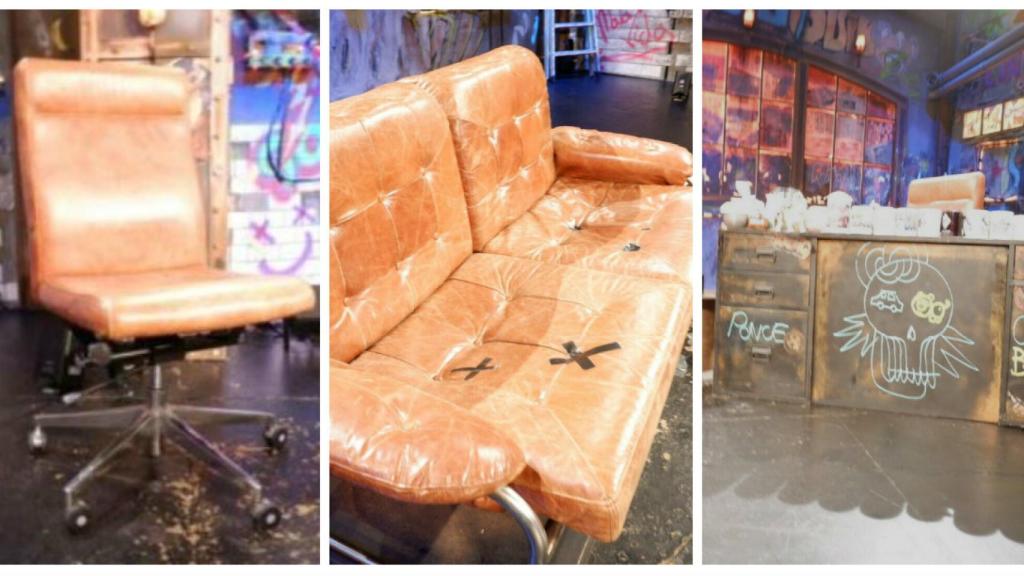 Los muebles que se subastan de 'La Resistencia'.