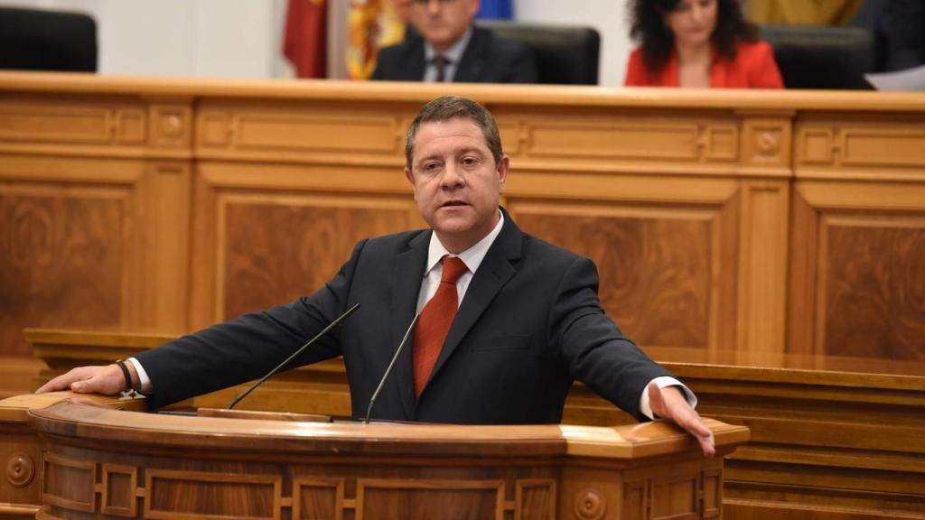 Emiliano García-Page, este martes en su discurso de investidura