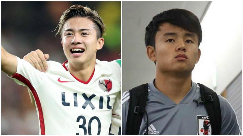 Hiroki Abe y Takefusa Kubo.