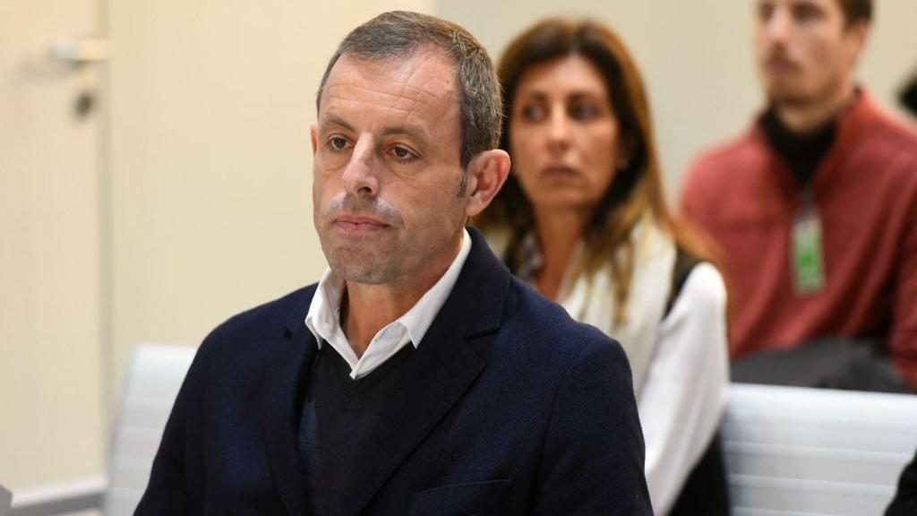 El expresidente del Fútbol Club Barcelona, Sandro Rosell, en la Audiencia Nacional.