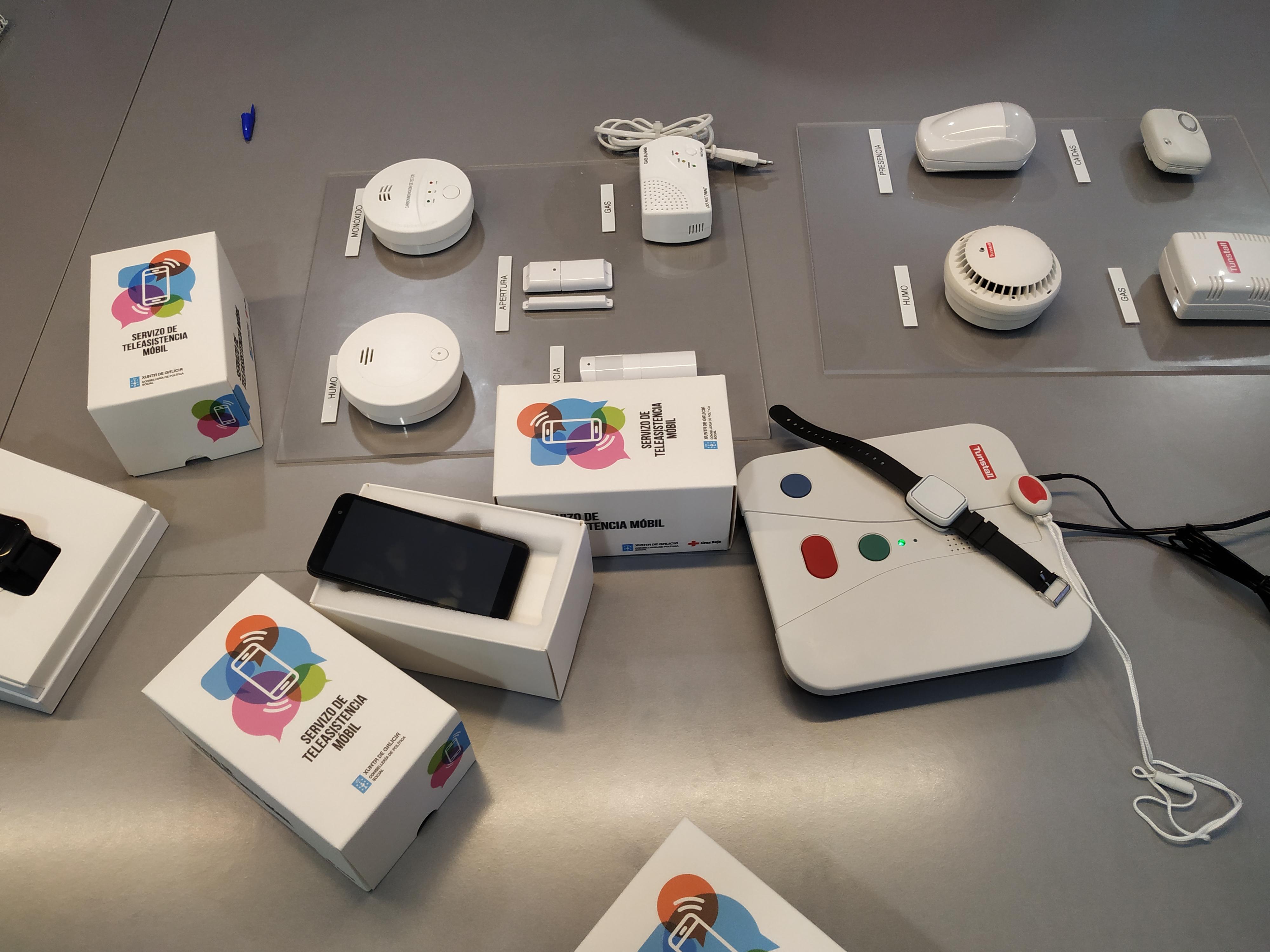 Dispositivos móviles del programa de teleasistencia avanzada