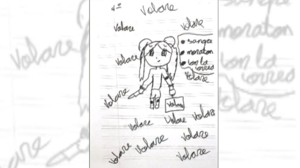 Dibujo de la niña de 11 años.