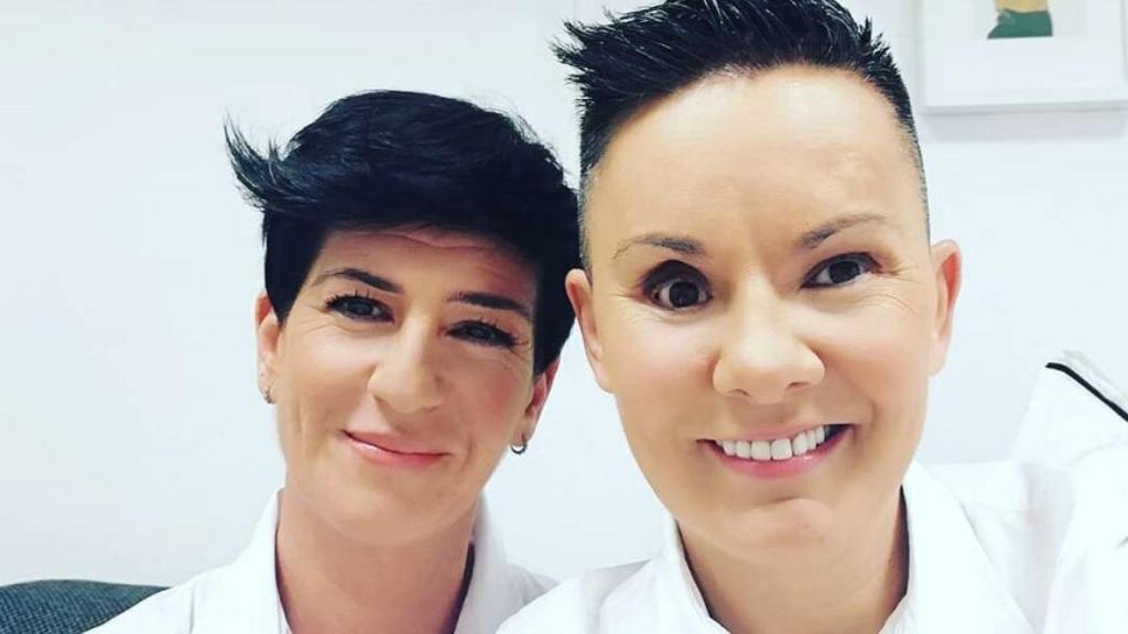 Raquel Morillas y su pareja, Noah.