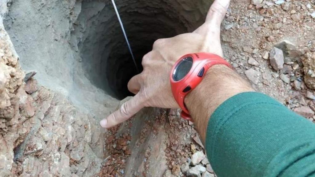 Pozo por donde cayó Julen.