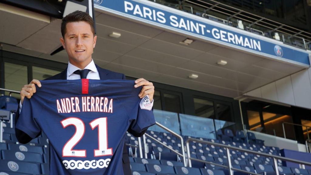 Ander Herrera, en el PSG. Foto: psg.fr