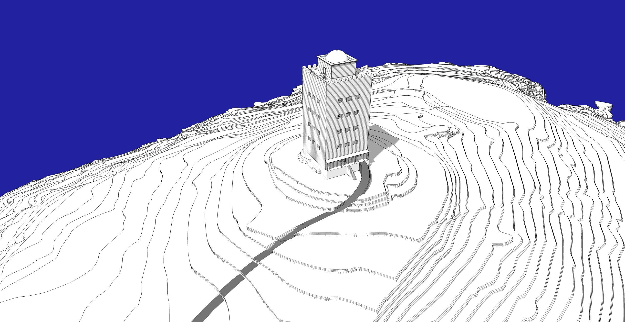 Recreación de un estudio sobre la construcción de la Torre de Hércules