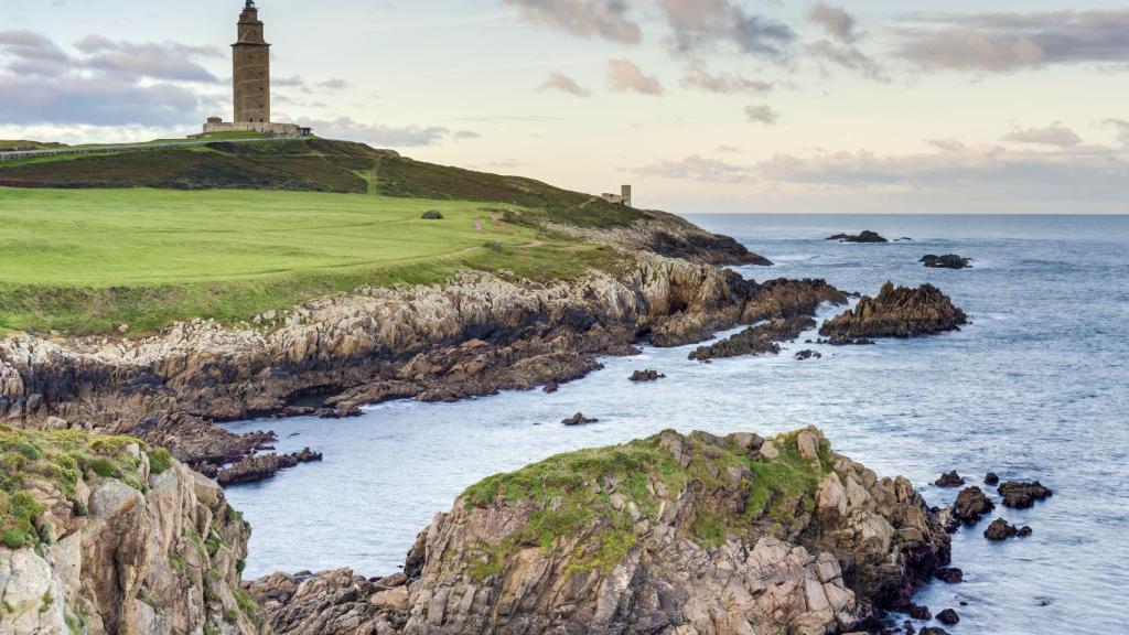 La Torre de Hércules en La Coruña.