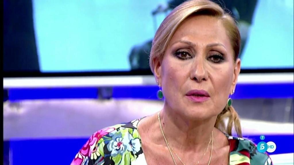 Rosa Benito en el plató de 'Sálvame'.