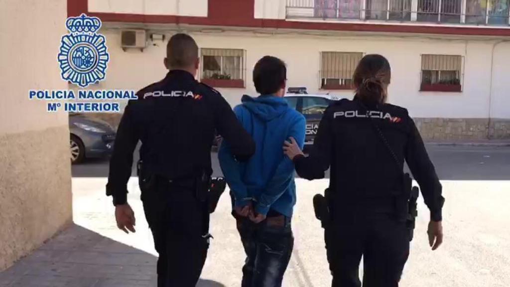 Una de las últimas detenciones de Juan Vicente, el pasado mayo.