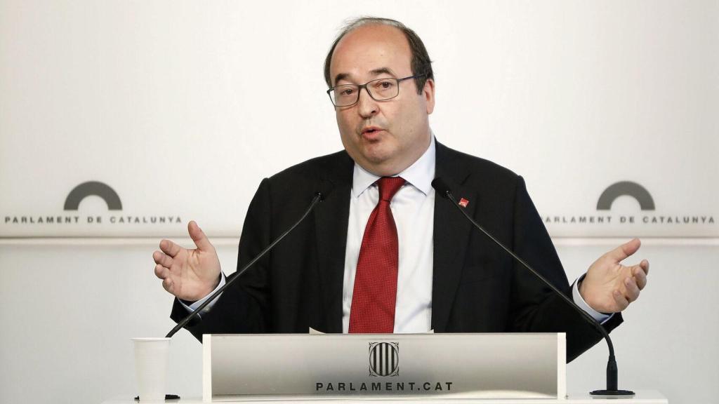 Miquel Iceta en el Parlament.