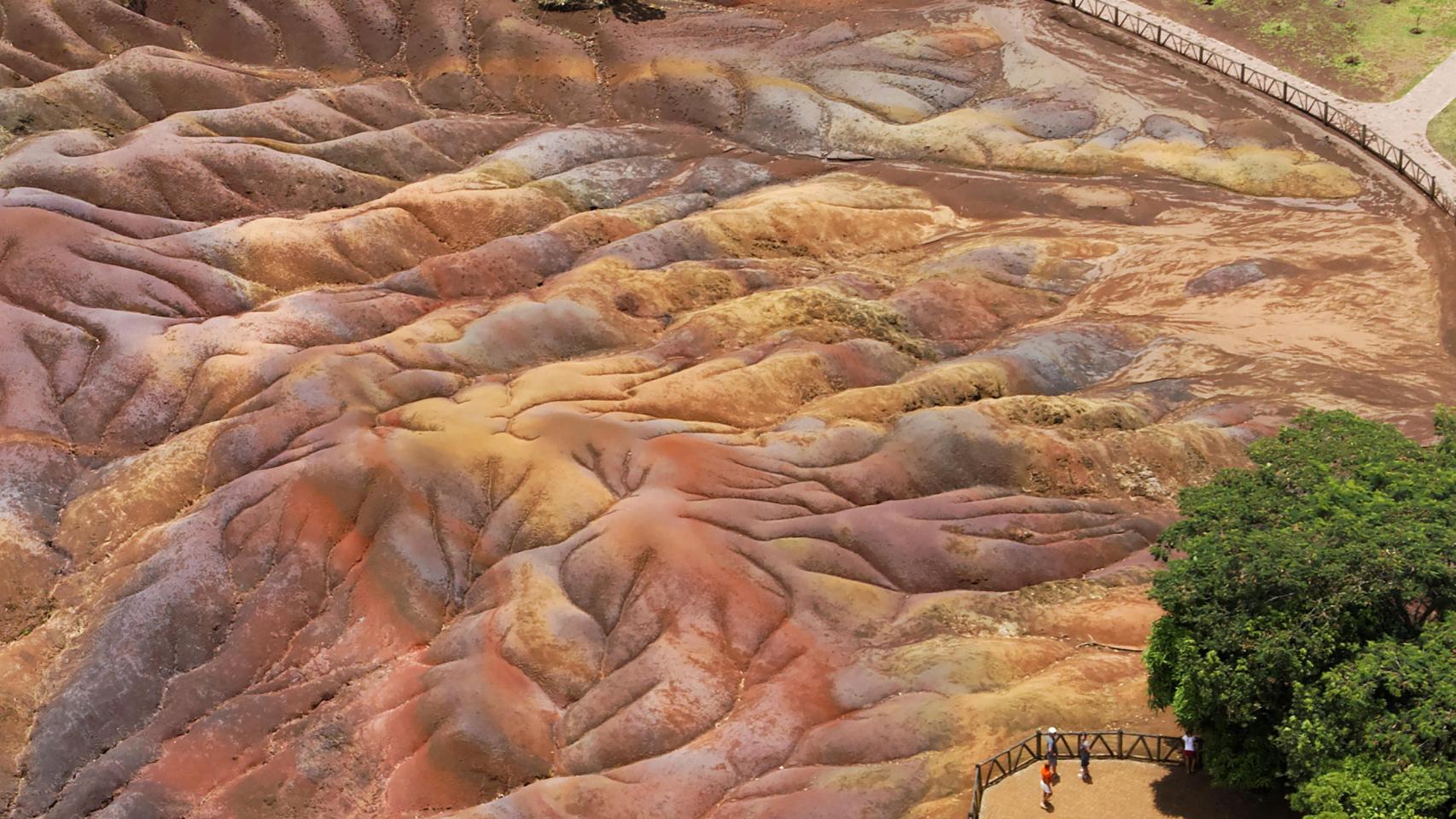 Chamarel, tierra de los siete colores.