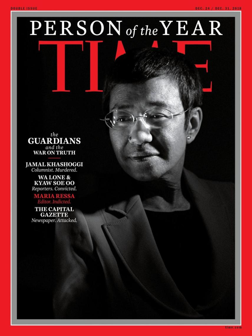 Maria Ressa en la portada de Time