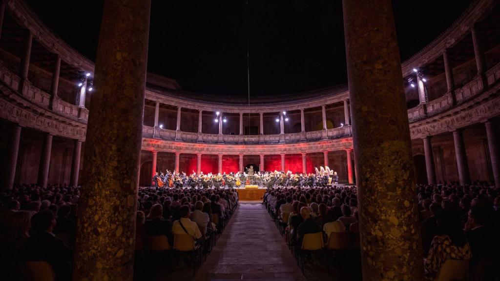 Actuación de la Orchestre de Paris con Pablo Heras-Casado, también director del Festival de Granada.