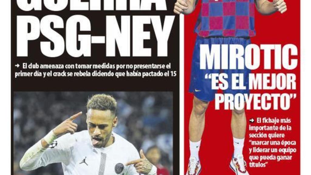 Portada Mundo Deportivo (09/07/19)