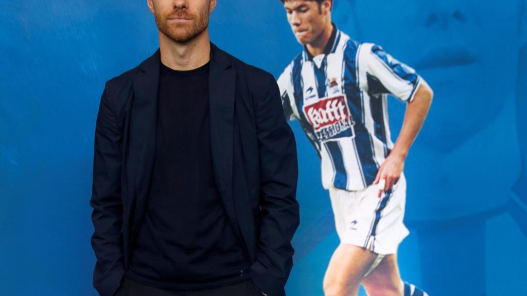 Xabi Alonso, en su presentación con la Real Sociedad
