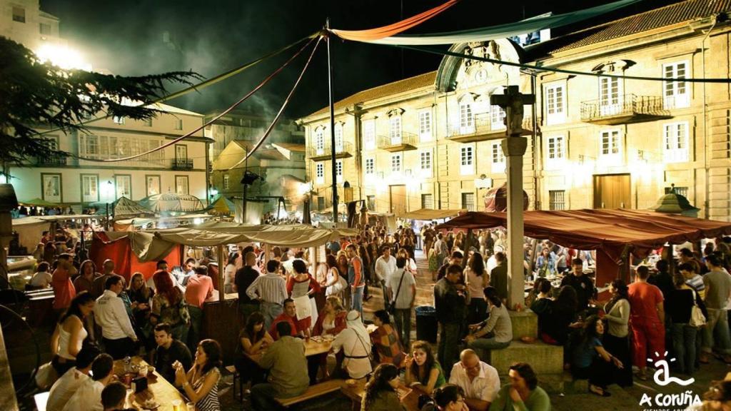 La plaza de la Constitución durante la feria de 2019