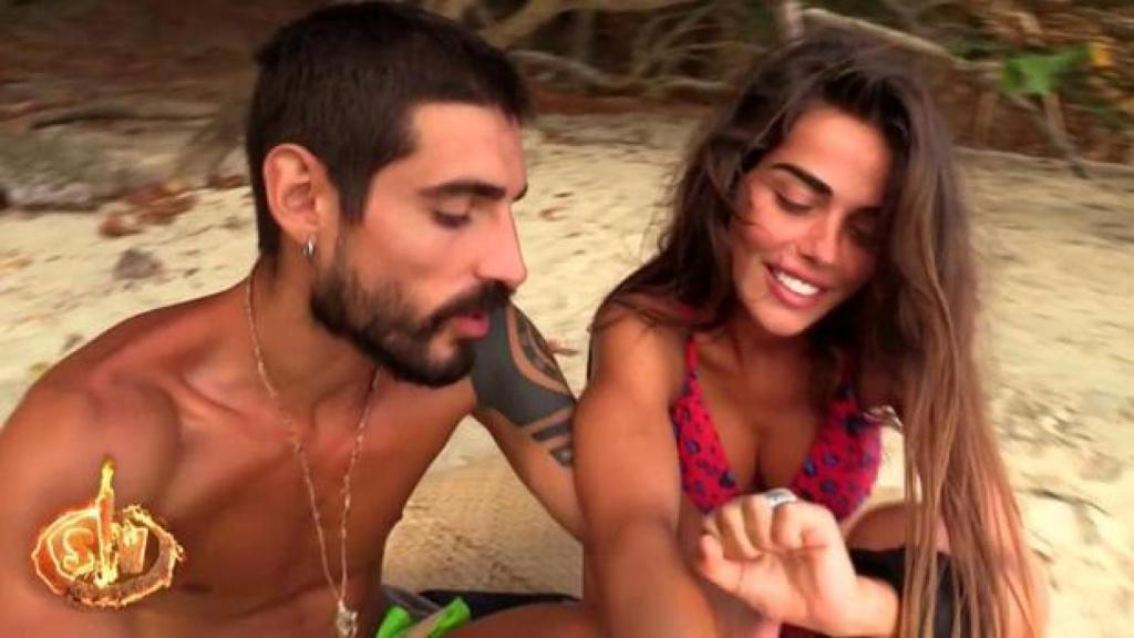 Fabio y Violeta durante su estancia en 'Supervivientes'.