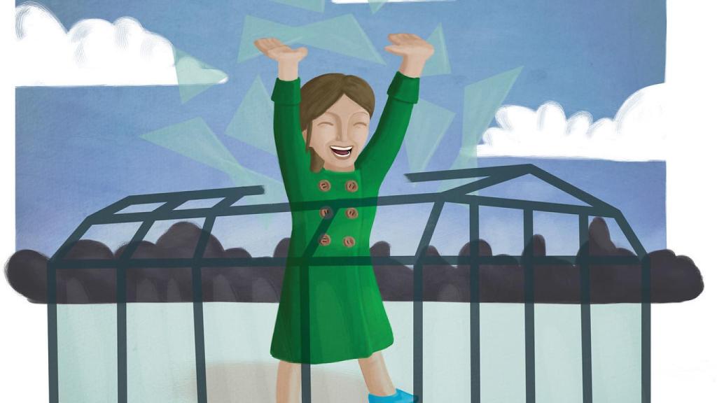 Viñeta sobre el techo de cristal.