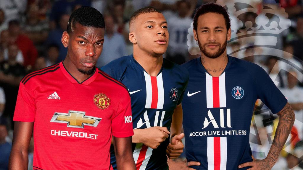 Pogba, Mbappé y Neymar
