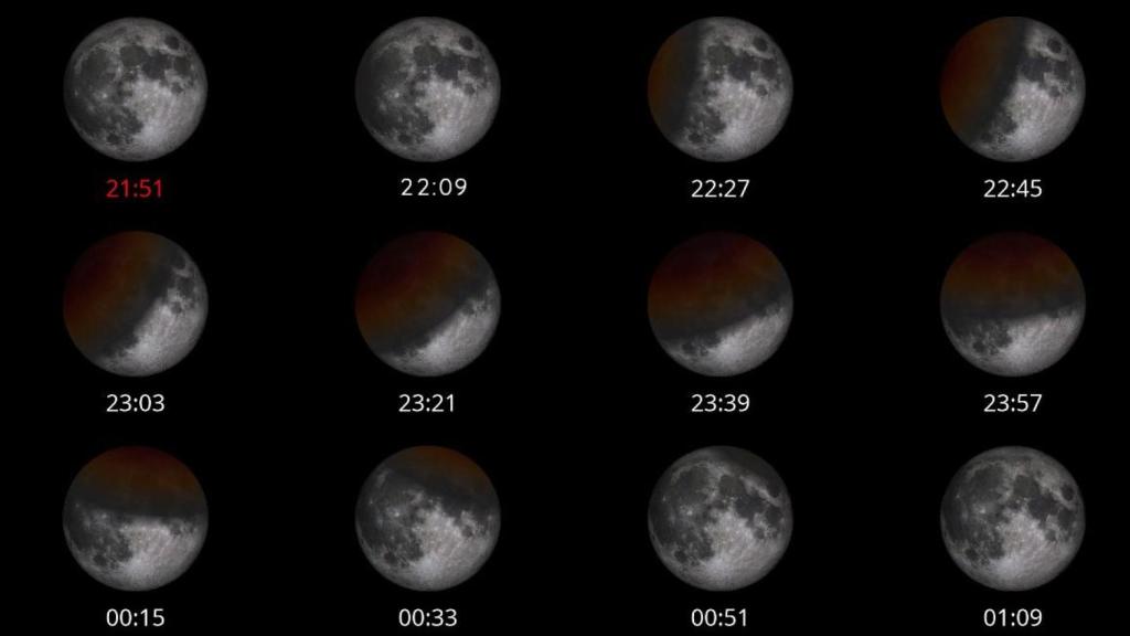 Así será en A Coruña el eclipse de Luna del martes 16 de julio