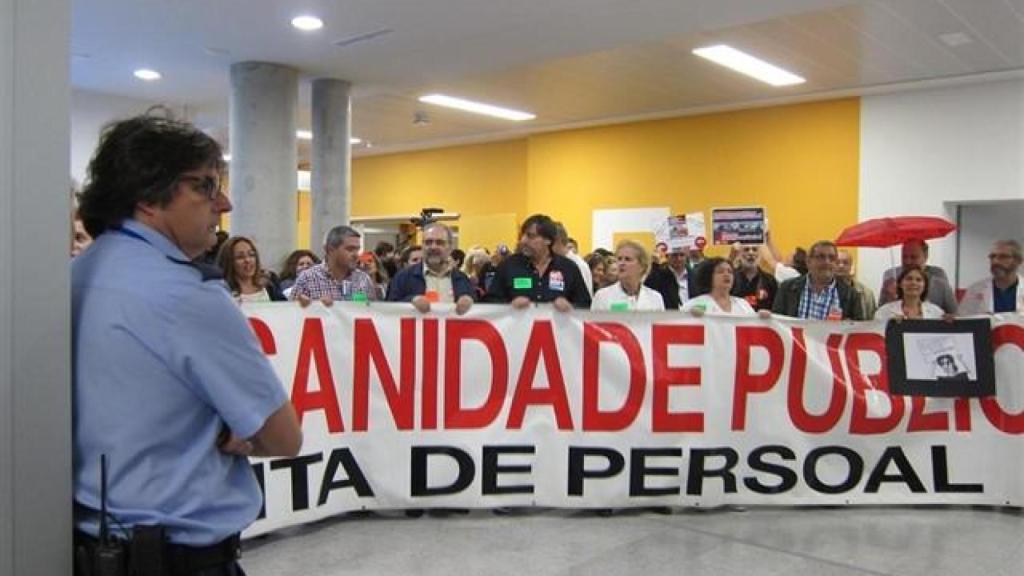 Imagen de archivo de una concentración por la sanidad pública.