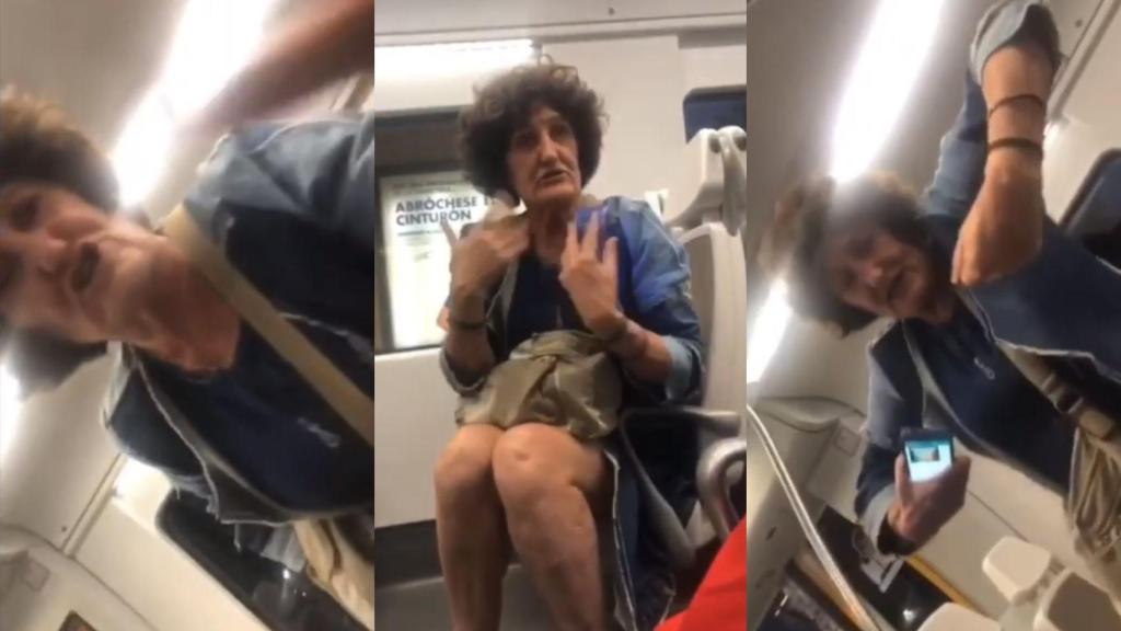 Imágenes extraídas del vídeo difundido por Es Racismo.